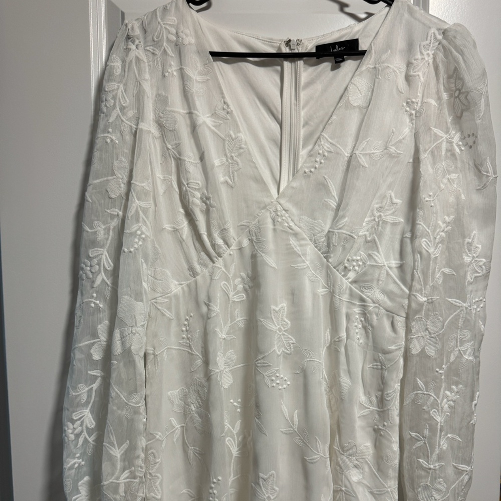 Lulus White Midi Dress - Large